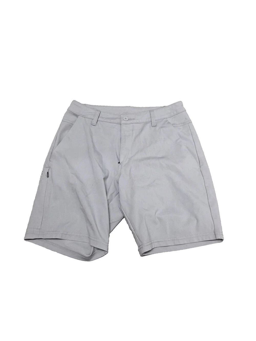 BYLT Everyday Shorts Men Size 31 Light Gray Zip Cargo Pocket Stretch 7.5” Inseam